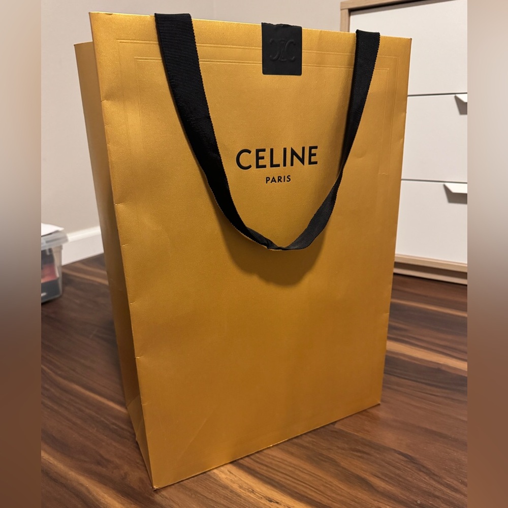 Celine Gold Large Shopping bag
